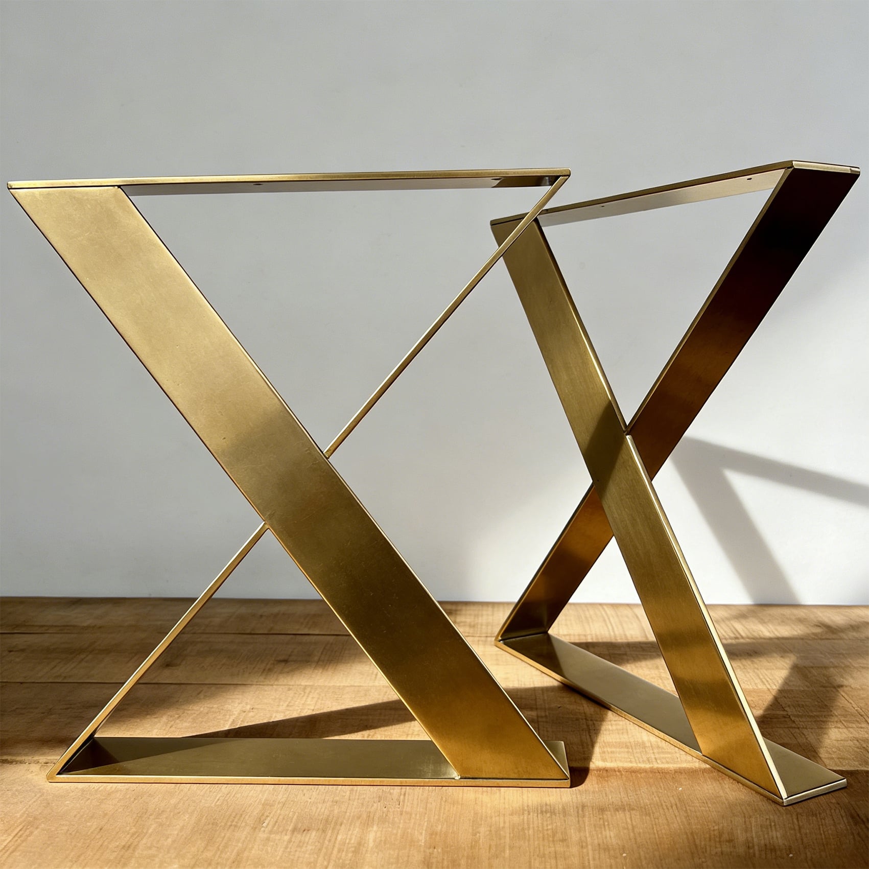 X-shaped Metal Table Legs , Z-frame Table Bases